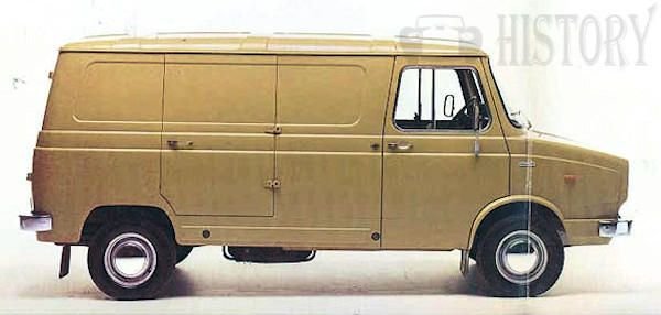 Leyland Sherpa Van side view