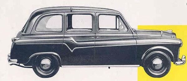 Austin FX4 Taxi side 1960s