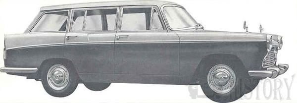 Morris Oxford VI estate side view 1960s car