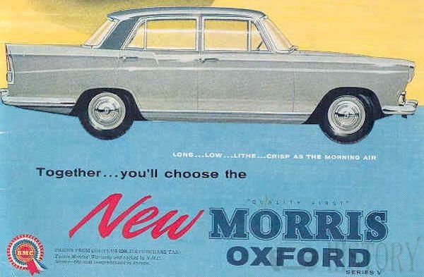 Morris Oxford V car range and history