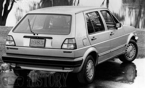 1985 Volkswagen Golf rear view mk2