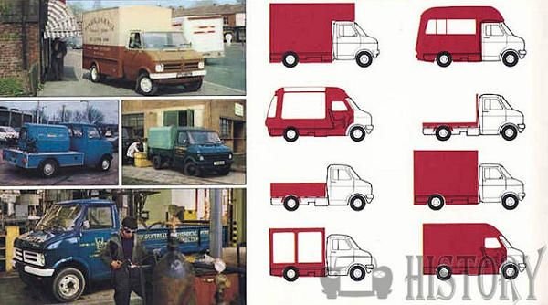 Bedford CF MK1 Body types