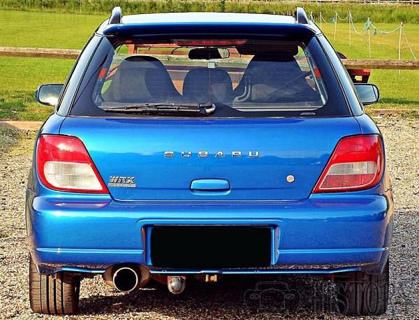 Subaru Impreza Second generation wrx wagon rear view