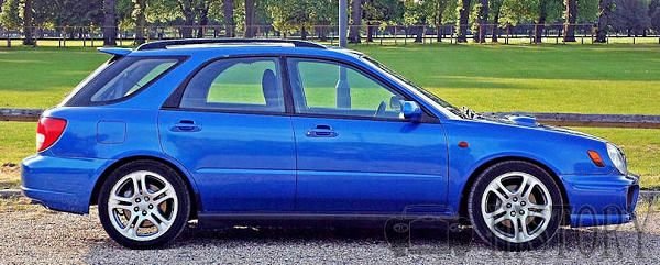Subaru Impreza Second generation WRX Wagon side view
