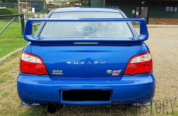 Subaru Impreza Second generation wrx rear view