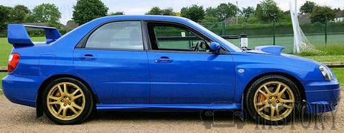 Subaru Impreza Second generation wrx side view